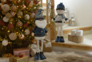 Picture of Pair of Extendible Santa & Snowman