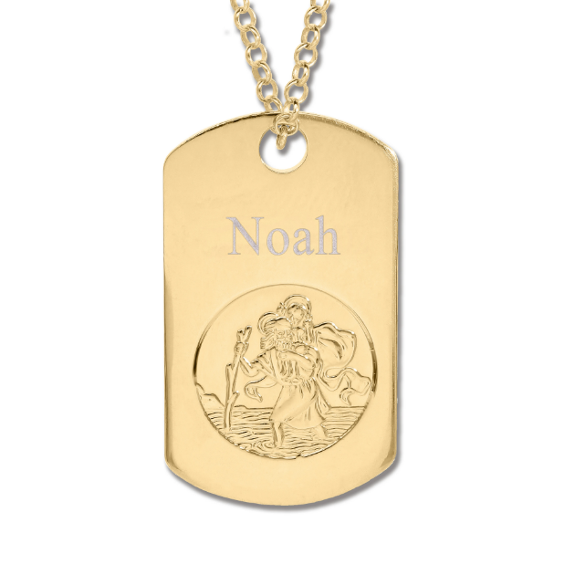 Picture of 9ct Gold Plated St.Christopher Medal