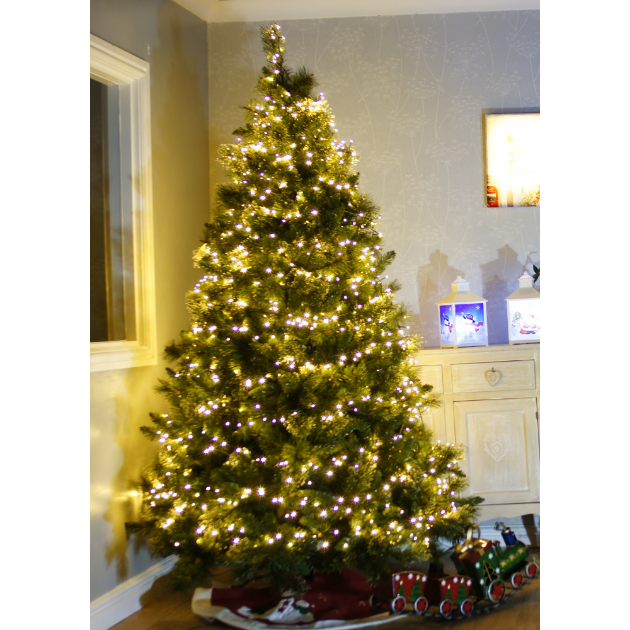 Picture of 7ft Traditional Christmas Tree with 1000