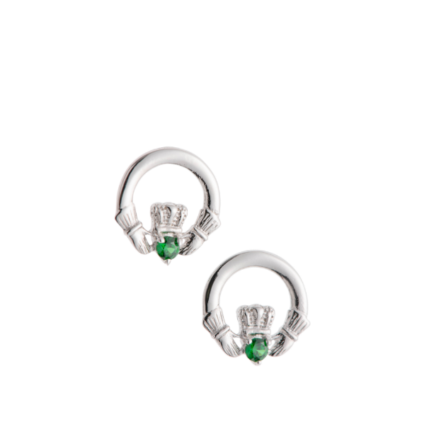 Picture of Galway Crystal Claddagh Earrings