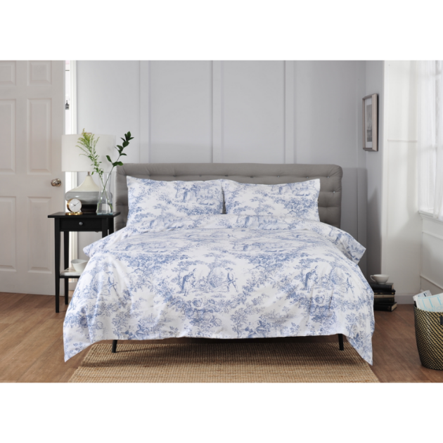 Picture of Toile Blue Duvet Set - Double