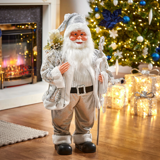 Picture of 80cm Santa in Silver