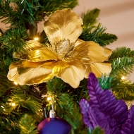 Picture of 6ft Purple & Gold Tree Set