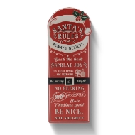 Picture of 68cm Metal Santa's Rules Sign