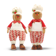 Picture of Pair of Standing Gingerbread Chefs