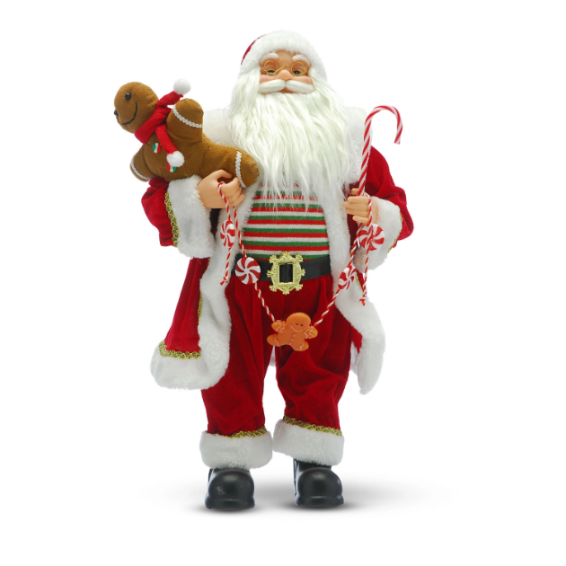 Picture of 60cm Standing Red/White Santa with candy