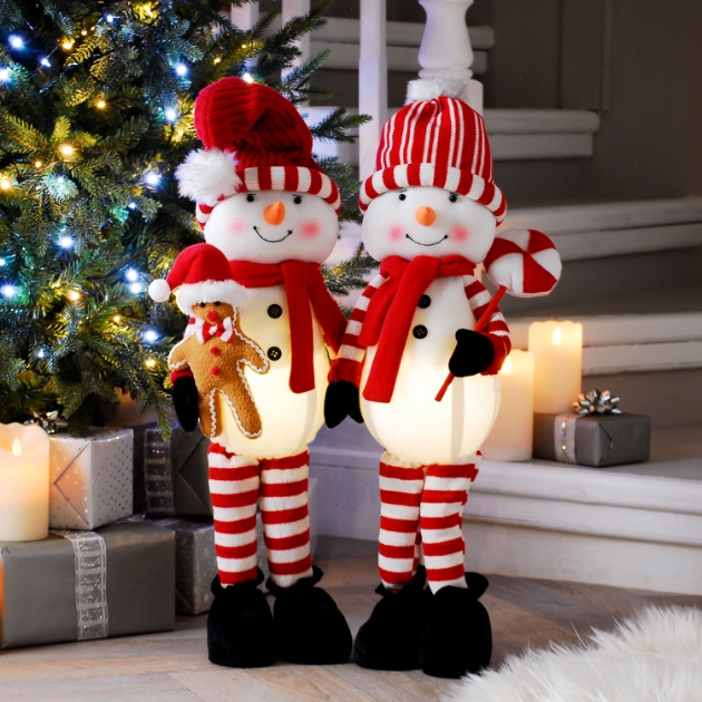 Picture of 58cm LED Candy Striped Snowman