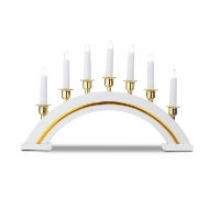 Picture of 7 Lights Wooden Candle Arch White