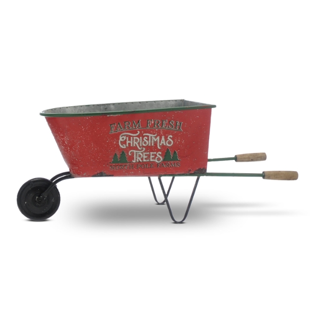 Picture of 70cm Red Metal Wheelbarrow