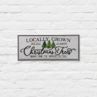 Picture of 60cm White Washed Christmas Tree Sign