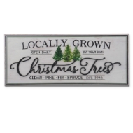 Picture of 60cm White Washed Christmas Tree Sign