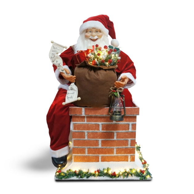 Picture of 120cm Santa on Chimney