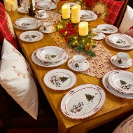 Picture of Festive Christmas 30 Piece Tableware Set