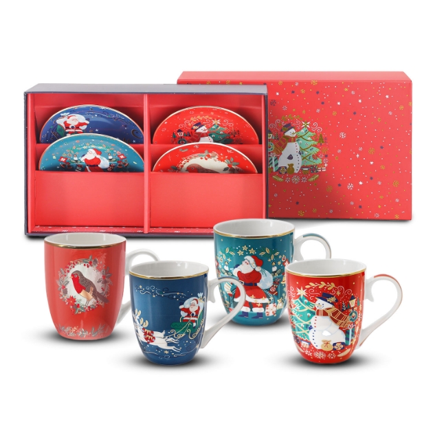 Picture of Tipperary Crystal Christmas Plates & Mug