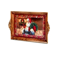 Picture of Santa Charger Plates and Drinks Tray