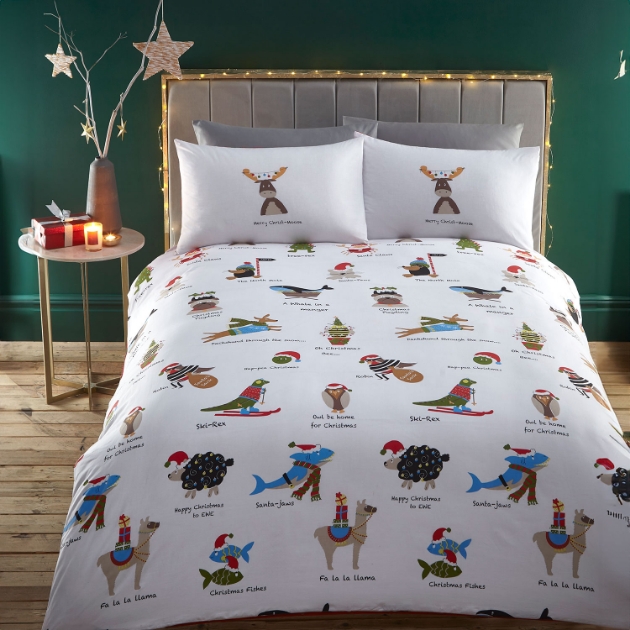 Picture of Santa Paws Duvet Set - Super King