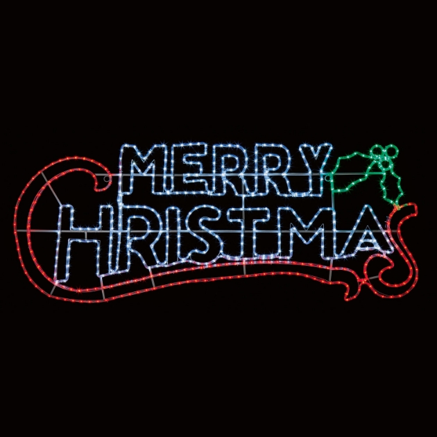 Picture of 2m Merry Christmas Sign Ropelight 