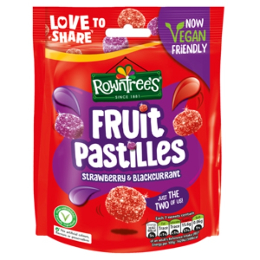 Picture of Bags Rowntrees Fruit Pastilles St&Black 143g x10