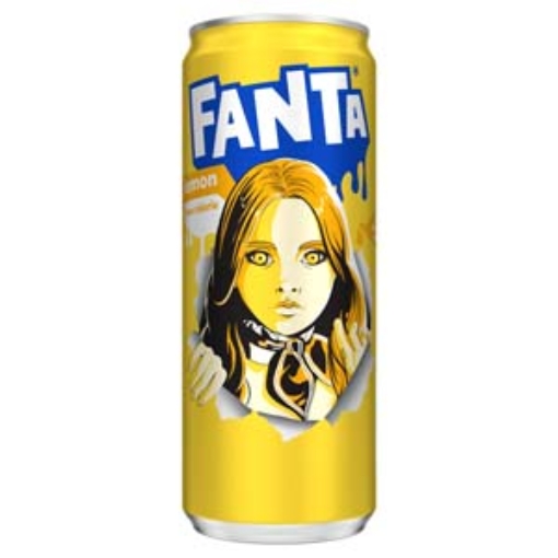 Picture of 330 Fanta Lemon SLEEK Can x24 DRS