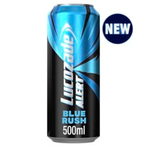 Picture of 500 Alert Lucozade BLUE RUSH Can x12 DRS