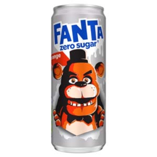 Picture of 330 Fanta Orange Zero Sleek Can x24 DRS