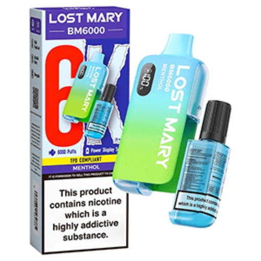 Picture of Lost Mary BM6000 Menthol 20mg x5