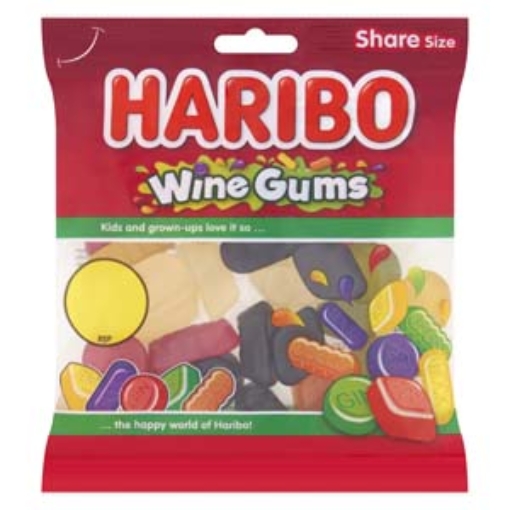Picture of Bags Haribo Wine Gums 140g PM€1.25 x12