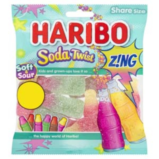 Picture of Bags Haribo Soda Twist Zing 140g PM€1.25 x12