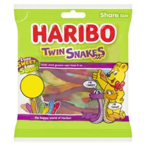 Picture of Bags Haribo Twin Snakes 140g PM€1.25 x12
