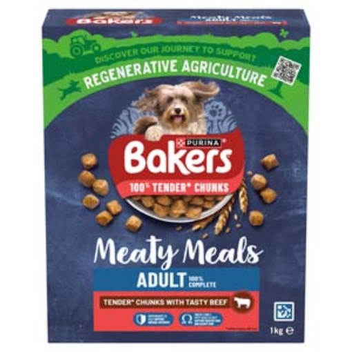 Picture of Bakers MEATY MEALS Beef 1kg x5